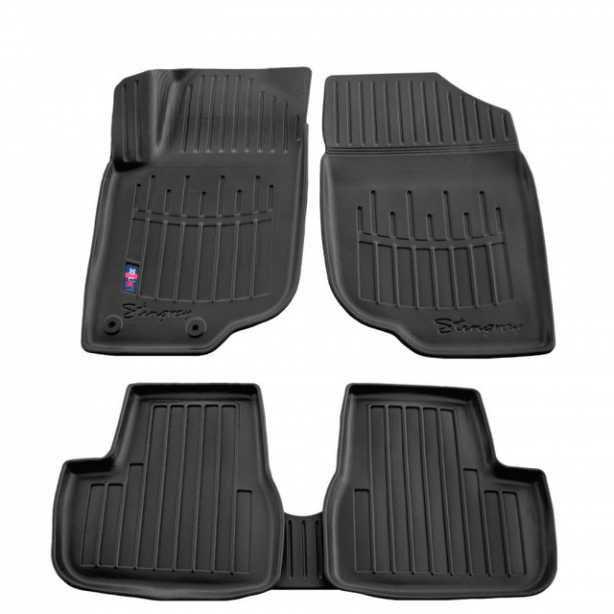 3D коврики Peugeot 207 2006-2012 с бортиками 30 мм Stingray
