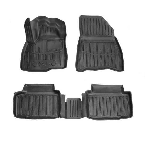 3D коврики Renault / Dacia Duster III 2024-... 4WD с бортиками 30 мм Stingray