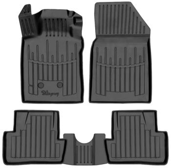 3D килимки для Renault Clio III (2005-2012)  з бортиками 30 мм (Stingray)