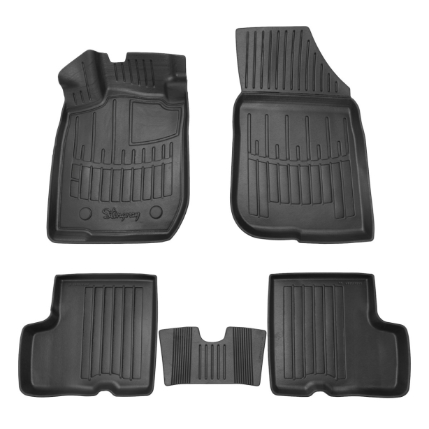 3D килимки Renault Duster (2010-2015) 2WD з бортиками 30 мм (Stingray)