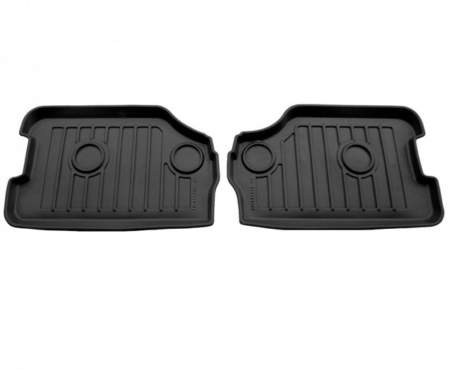 3D коврики Renault Grand Scenic II 2003-2009 3 ряд с бортиками 30 мм Stingray
