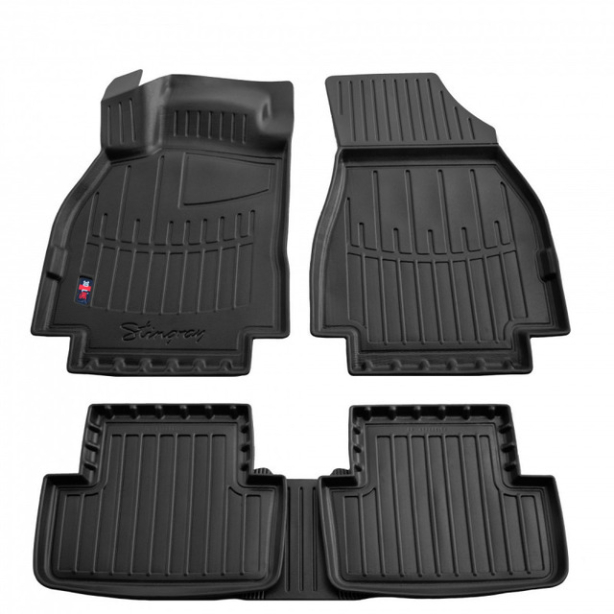 3D коврики Renault Megane II 2002-2009 с бортиками 30 мм Stingray