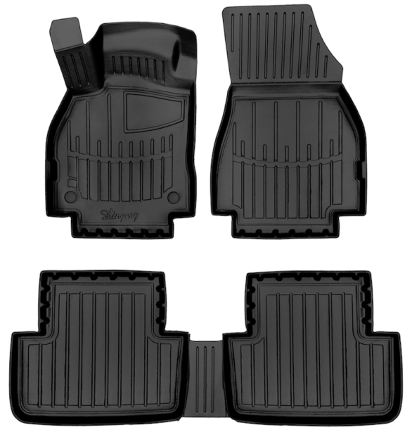3D килимки для Renault Megane II (2002-2009)  з бортиками 30 мм (Stingray)