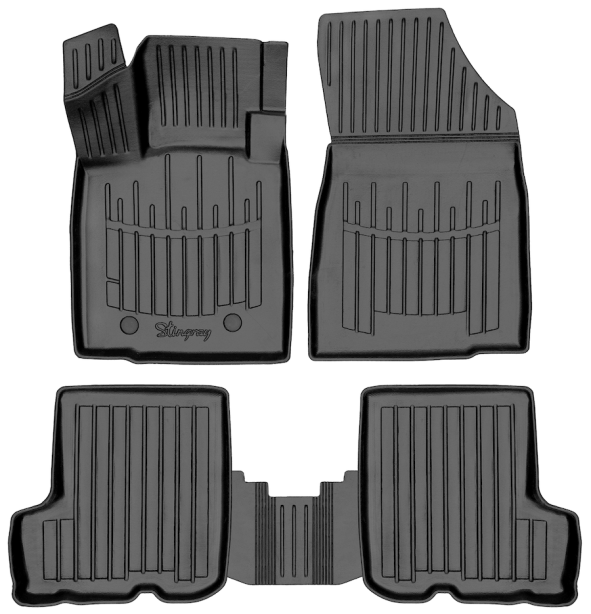 3D килимки для RENAULT Sandero I (2007-2012)  з бортиками 30 мм (Stingray)