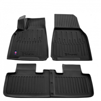 3D килимки Tesla Model Y (2019-…) (Revised mount) з бортиками 30 мм (Stingray)