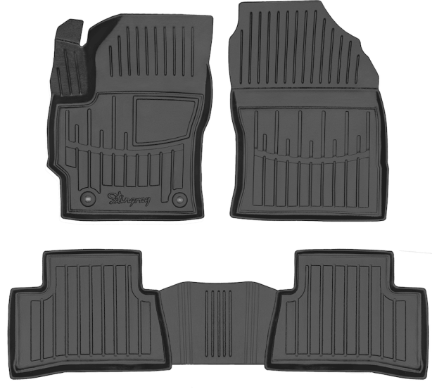3D коврики Toyota Corolla Cross XG10 2022-... с бортиками 30 мм Stingray