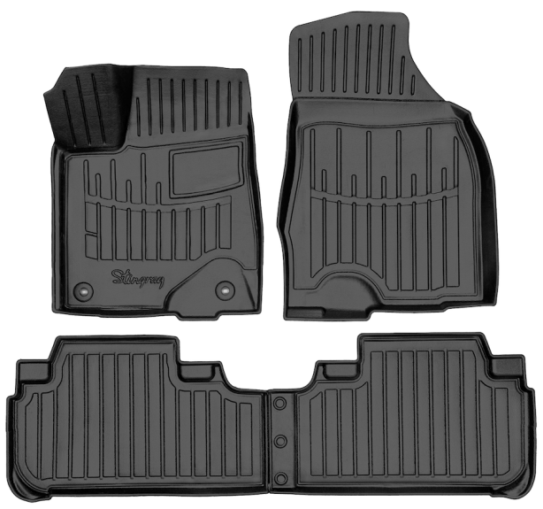 3D килимки для Toyota Highlander (XU50) (2013-2019) з бортиками 30 мм (Stingray)