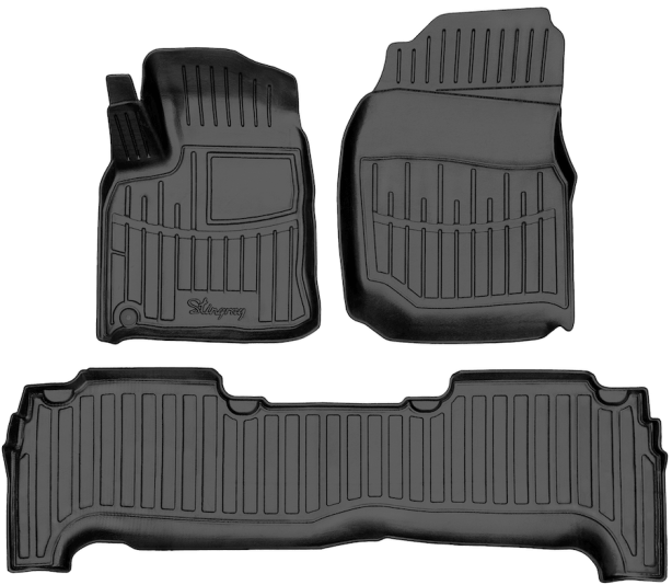 3D килимки для Toyota Land Cruiser 100 (1998-2007) з бортиками 30 мм (Stingray)