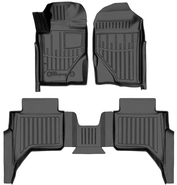 3D килимки для Volkswagen Amarok (NF) (2022-...) з бортиками 30 мм (Stingray)