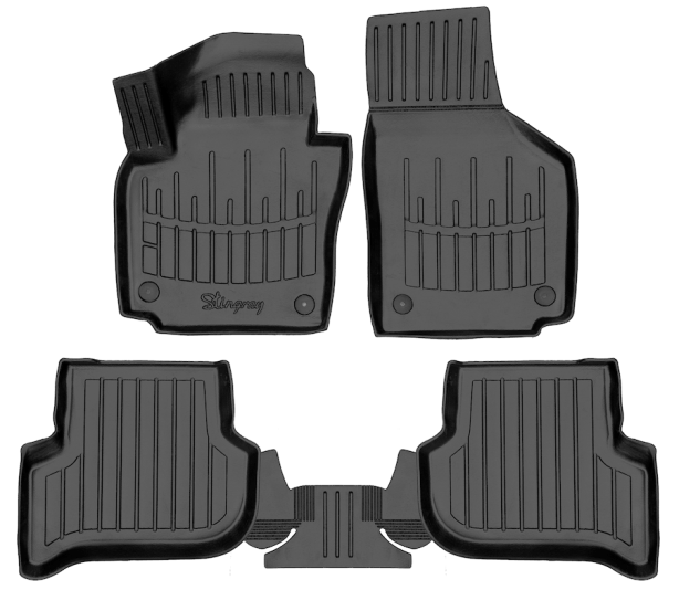 3D килимки для VOLKSWAGEN Golf Plus (2005-2014)  з бортиками 30 мм (Stingray)
