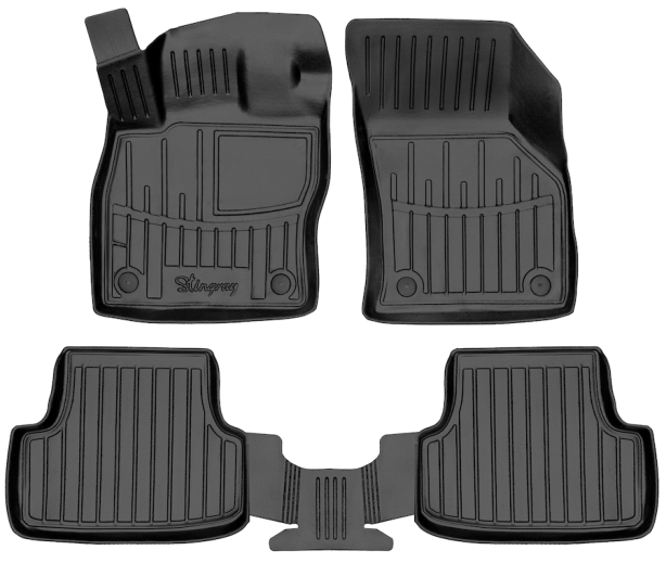 3D килимки для VOLKSWAGEN Golf VII (2012-2020)  з бортиками 30 мм (Stingray)