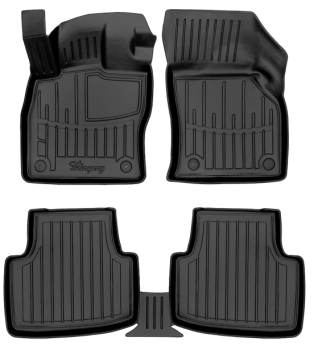 3D килимки для VOLKSWAGEN Passat B8 (2014-...)  з бортиками 30 мм (Stingray)