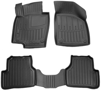 3D килимки для VOLKSWAGEN Passat CC (2008-2017)  з бортиками 30 мм (Stingray)