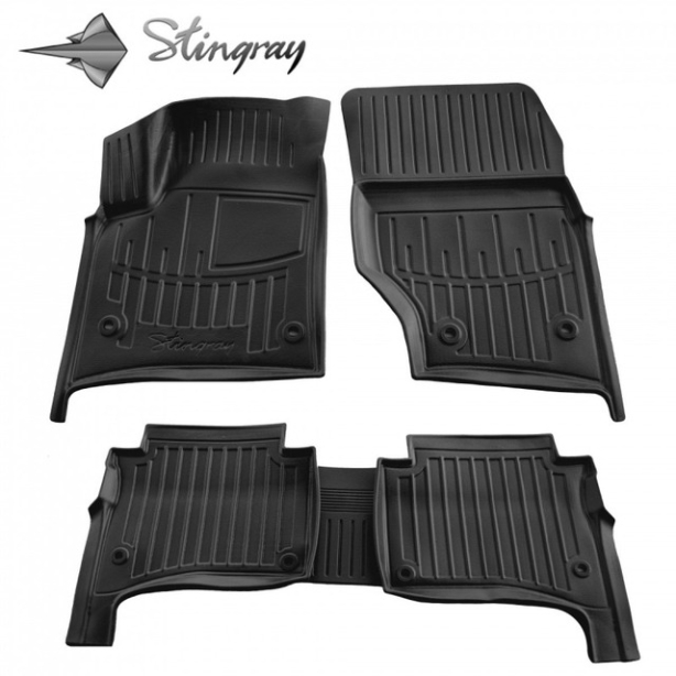 3D коврики Volkswagen Touareg I 2002-2010 с бортиками 30 мм Stingray