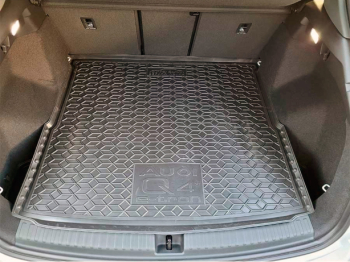 Коврик в багажник Audi Q4 E-tron (FZ) (2021-...) верхняя полка (Avto-Gumm). Фото 6