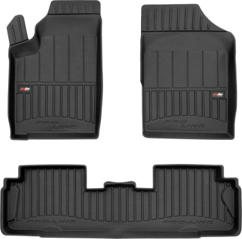 Гумові килимки в салон Citroen Berlingo (mkI) 1996-2008; Peugeot Partner (mkI) 1996-2008 (1-2 ряд) (Frogum Proline Premium)