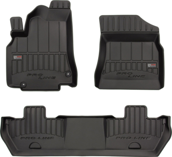 Резиновые коврики в салон Citroen Berlingo (mkII) 2008-2018; Peugeot Partner (mkII) 2008-2018 (1-2 ряд) Frogum Proline Premium