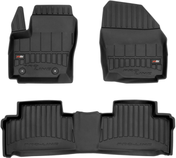 Резиновые коврики в салон Ford Galaxy (mkII) 2006-2015 / S-Max (mkI) 2006-2015 (1-2 ряд) Frogum Proline Premium