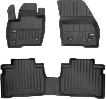 Резиновые коврики в салон Ford Galaxy (mkIII) 2015-2023 / S-Max (mkII) 2015-2023 (1-2 ряд) (Frogum Proline Premium)