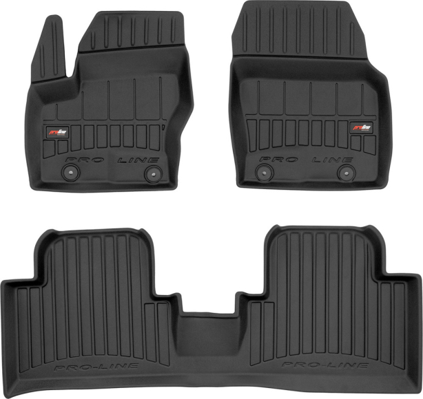 Резиновые коврики в салон Ford Grand C-Max (mkII) 2010-2019 (между клипсами 25.5 см)(1-2 ряд) Frogum Proline Premium