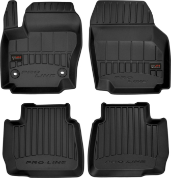 Резиновые коврики в салон Ford Mondeo (mkIV) 2007-2014 (между клипсами 31 см) (Frogum Proline Premium)