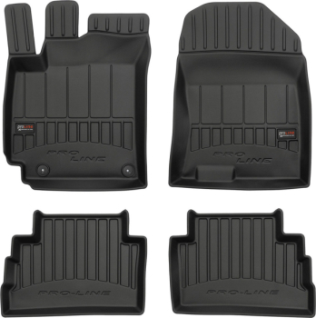 Резиновые коврики в салон Hyundai Kona (mkI) 2017-2023 EU не электро Stingray Avto-Gumm Frogum Proline Premium