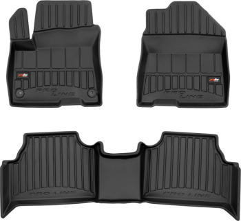 Резиновые коврики в салон Hyundai Kona (mkI) 2017-2023 EU электроф (Frogum Proline Premium)