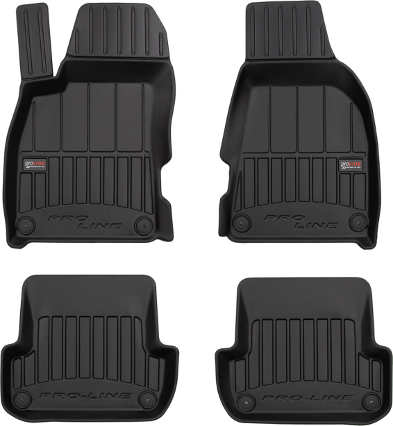 Резиновые коврики в салон Audi A4/S4/RS4 mkIII B7 2004-2008; Seat Exeo mkI 2008-2013 Stingray, Avto-Gumm, Frogum Proline Premium