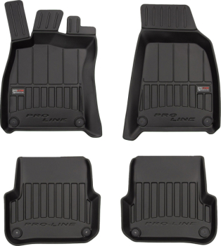 Резиновые коврики в салон Audi A6/S6/RS6 mkIII C6 2004-2006 между клипсами 2 ряда 37.5 см Frogum Proline Premium