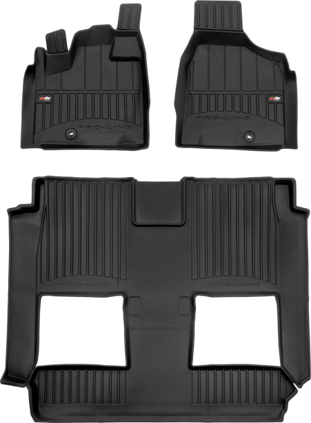 Гумові килимки в салон Dodge Grand Caravan (mkV) 2007-2020 (2 ряд - 2 места)(1-2 ряд) (Frogum Proline Premium)