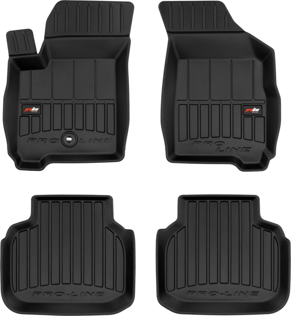 Гумові килимки в салон Dodge Journey (mkI) 2008-2020; Fiat Freemont (mkI) 2011-2015 (1 клипса) (Frogum Proline Premium)