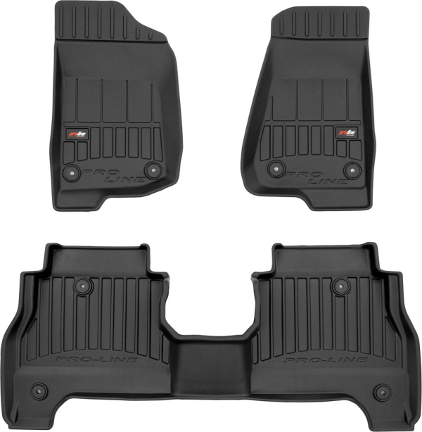 Резиновые коврики в салон Jeep Gladiator (mkI) 2019→ (Frogum Proline Premium)