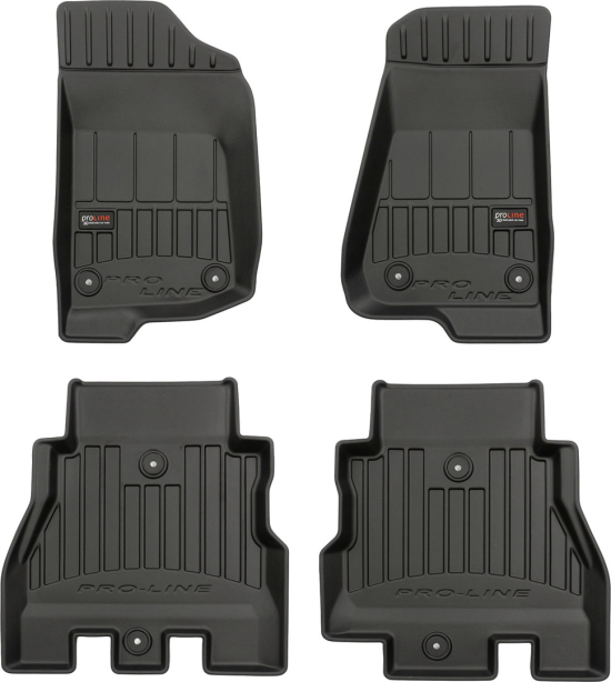 Резиновые коврики в салон Jeep Wrangler Unlimited (JL) 2017→ (Frogum Proline Premium)