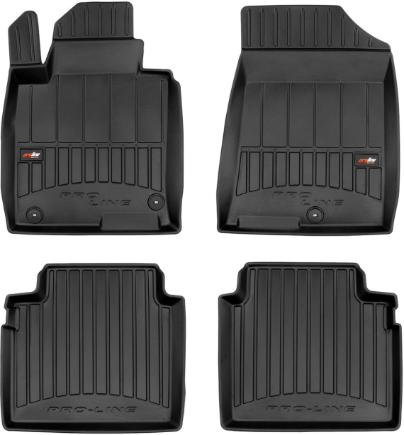 Резиновые коврики в салон Kia Optima (mkIV) 2015-2020; Hyundai Sonata (mkVII) 2014-2019 (Frogum Proline Premium)