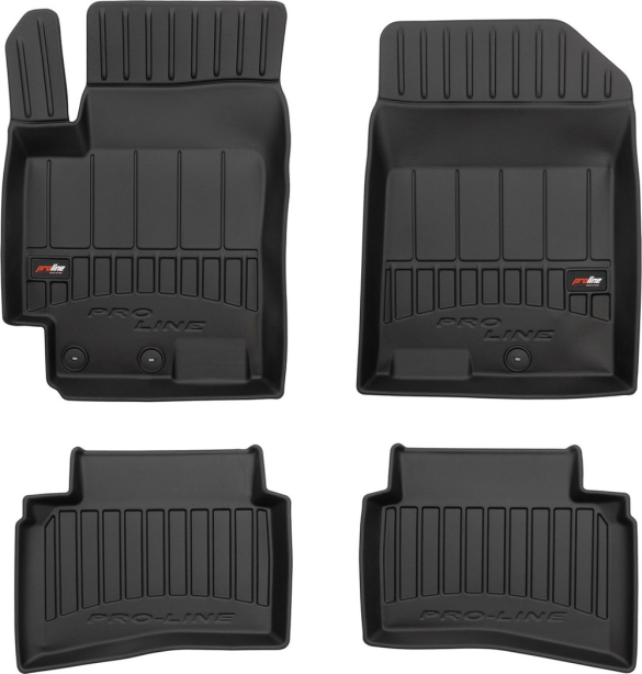 Резиновые коврики в салон Kia Rio (mkIV) 2016-2023 (EU) / Stonic (mkI) 2017→ (Frogum Proline Premium)
