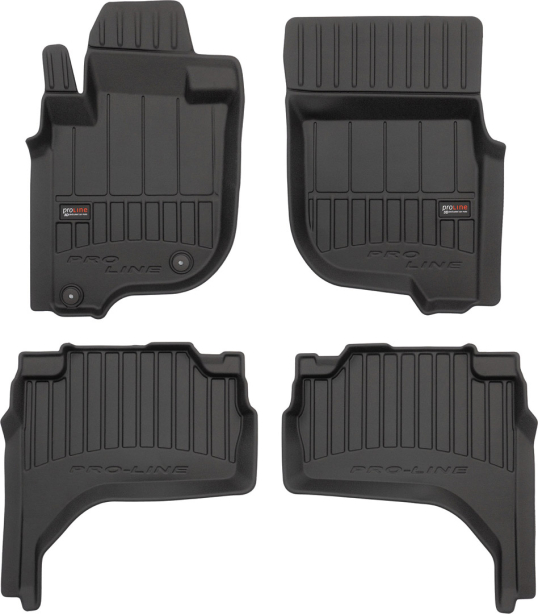 Резиновые коврики в салон Mitsubishi L200 (mkV) 2014-2023; Fiat Fullback (mkI) 2016-2019 (double cab) (Frogum Proline Premium)