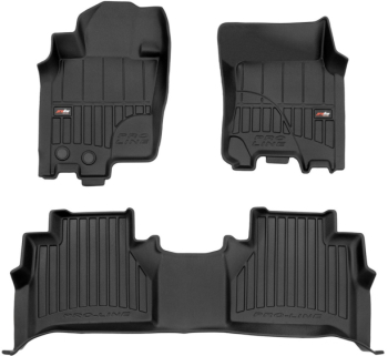 Резиновые коврики в салон Nissan Navara (D23) 2014→; Renault Alaskan (mkI) 2017→ (Frogum Proline Premium)