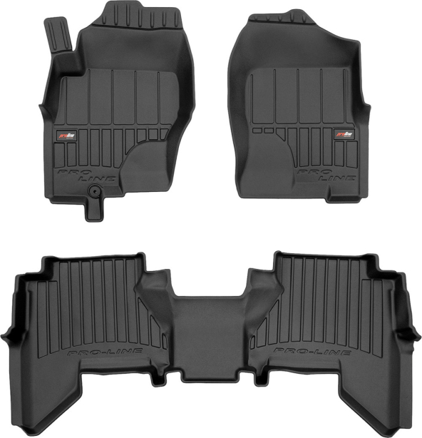 Резиновые коврики в салон Nissan Pathfinder (R51) 2004-2014 (1-2 ряд) Frogum Proline Premium