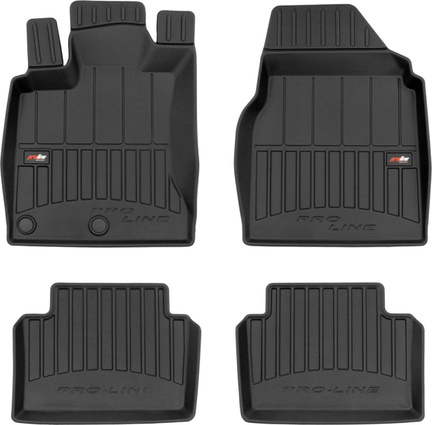 Резиновые коврики в салон Nissan Qashqai (mkI) 2006-2013 без обдува на 2 ряд Frogum Proline Premium