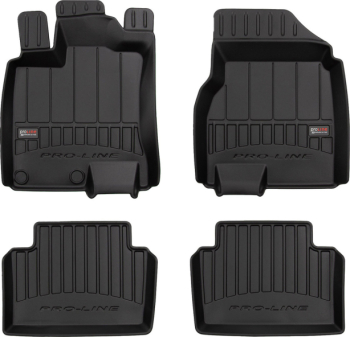 Резиновые коврики в салон Nissan Qashqai (mkI) 2006-2013 с обдувом на 2 ряд Frogum Proline Premium