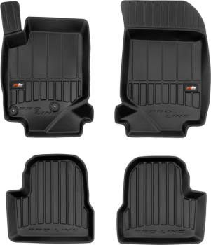 Гумові килимки в салон Peugeot 208 (mkII) 2019→; Opel Corsa (mkVI)(F) 2019→; DS 3 (mkI) 2018→ (Frogum Proline Premium)