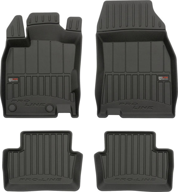 Резиновые коврики в салон Renault Kadjar (mkI) 2015-2022 (Frogum Proline Premium)