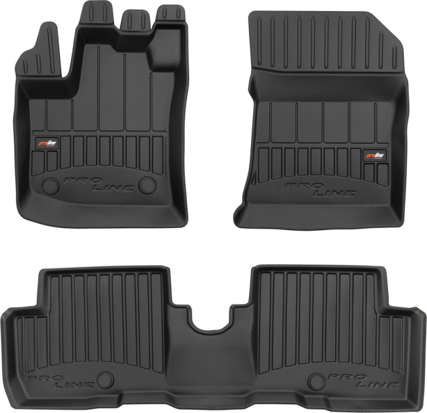 Гумові килимки в салон Renault Lodgy (mkI) 2012-2022; Dacia Lodgy (mkI) 2012-2022 (Frogum Proline Premium)