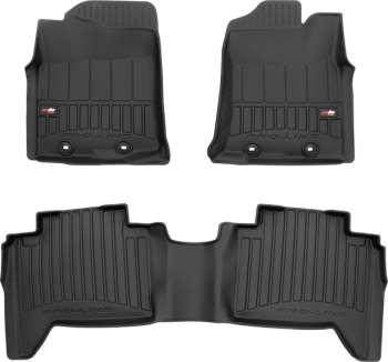 Резиновые коврики в салон Toyota Tacoma (mkII) 2005-2015 (double cab) (Frogum Proline Premium)