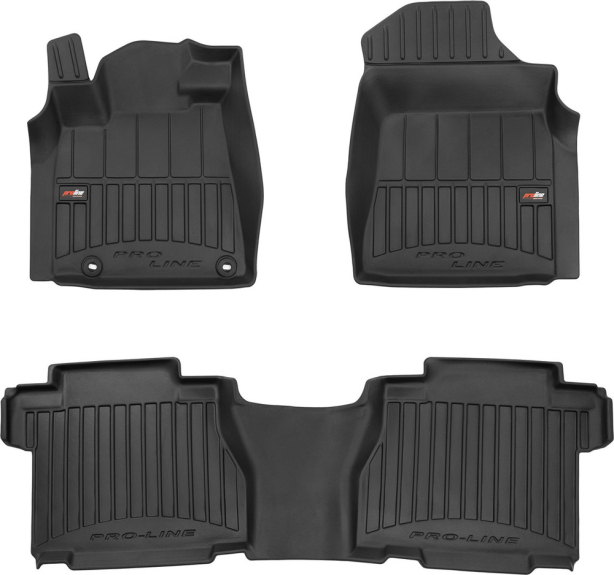 Резиновые коврики в салон Toyota Tundra (mkII) 2010-2015 (CrewMax) (Frogum Proline Premium)