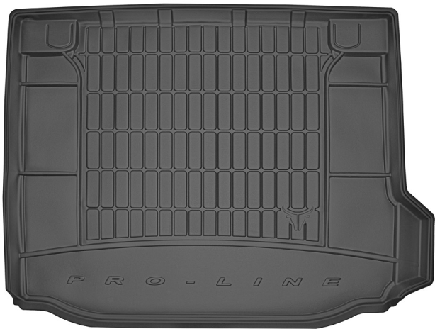 Гумовий килимок в багажник BMW X3 (G01) 2017-2024 (с нишей справа) (Frogum Proline Premium)