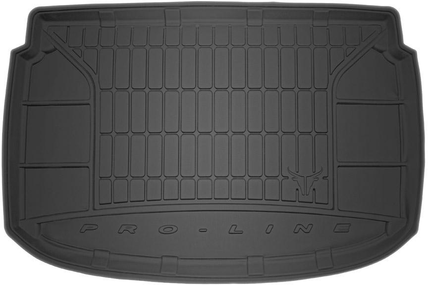 Резиновый коврик в багажник Chevrolet Aveo (mkII) 2011-2020 (хетчбек) (нижний уровень) (Frogum Proline Premium)