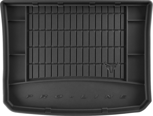 Гумовий килимок в багажник для Fiat 500X (mkI) 2014-2019 (с запаской) (Frogum Proline Premium)