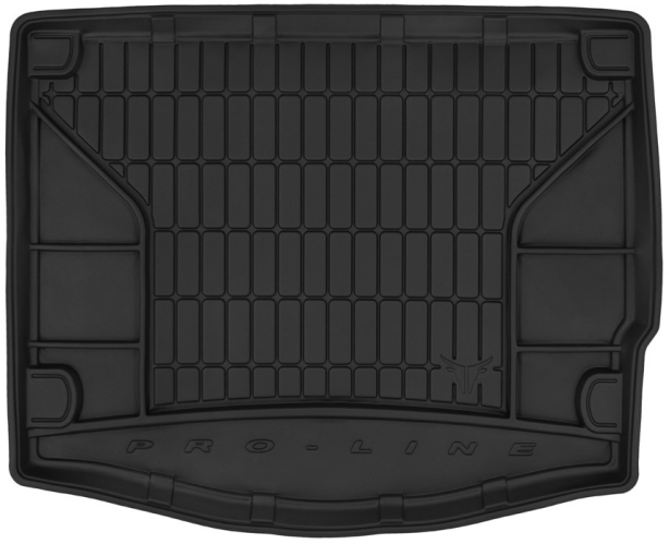 Резиновый ковер в багажник Ford Focus (mkIII) 2010-2019 (EU)(5-дверный хэтчбек)(с докаткой) Frogum Proline Premium