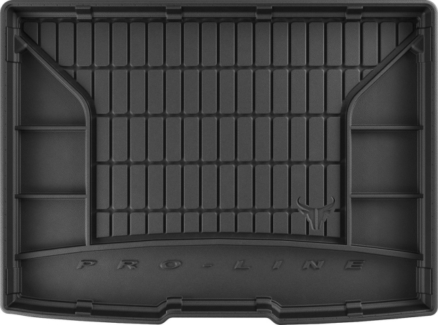 Резиновый коврик в багажник Ford Focus (mkIV) 2018→ хетчбек без двухуровневого пола с запаской Frogum Proline Premium